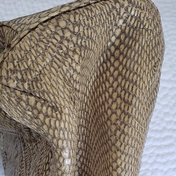 Cole Haan Yellow Snakeskin Purse - Picture 6 of 11